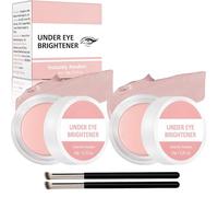 Dark Circle Concealer Cream Duo, Pale Pink, 2 x 10 g Pots With Brushes | Targeted Under-Eye Application, Included Applicators Support Everyday Make-Up Routines And Separate Touch-Ups Away From Home