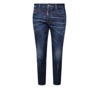 Dark Clean Wash Skater Jeans- male- Dsquared2- Slim Fit Jeans- Blue- 2XL- Jeans 2XL