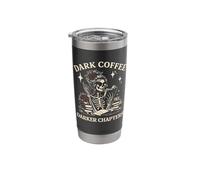 Dark Coffee Darker Chapters Dark Romance Lover Reading Goth Stainless Steel Insulated Tumbler