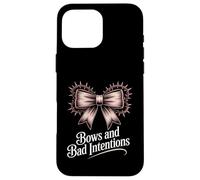 Dark Coquette Gothic Bows And Bad Intentions Feminine Case for iPhone 16 Pro Max