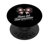 Dark Coquette Gothic Bows And Bad Intentions Feminine PopSockets Adhesive PopGrip