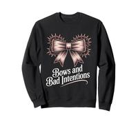 Dark Coquette Gothic Bows And Bad Intentions Feminine Sweatshirt