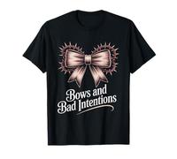 Dark Coquette Gothic Bows and Bad Intentions Feminine T-Shirt