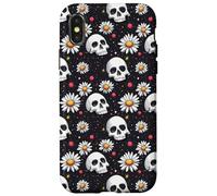 Dark Cottagecore Rose Midnight Moody Botanical Pattern Case for iPhone X/XS