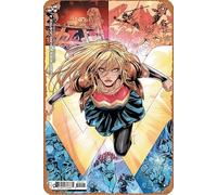 Dark Crisis Young Justice #4 (of 6) Cvr B Sergio Acuna Card Stock Var Retro Metal Tin Sign Vintage Room Decor Poster for Home Coffee Bar Wall Art Decor 8x12 Inch