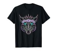 Dark Crocodile King Crowned with Purple Roses T-Shirt