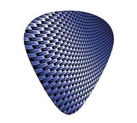 Dark CurvyGuitar Picks 12 Pack Universal ABS Guitar Picks,Dark CurvyFiber Texture Abstract Industrial Modern Grid Dark Royal,for Acoustic and Electric Guitar,Dark blue