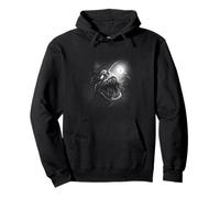 Dark Deep Sea Anglerfish Horror Design Pullover Hoodie
