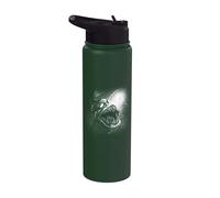 Dark Deep Sea Anglerfish Horror Design Stainless Steel Insulated Water Bottle
