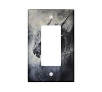 Dark Dragon Light Switch Cover Plates/Outlet Covers, Gothic Fantasy for Wall Art, Thermoplastic Wall Plates,Standard Size Single Rocker