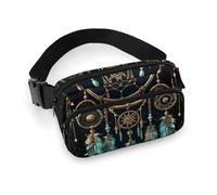 Dark Dream Catcher Fanny Pack for Women Men Belt Bag Waist Bag Pack with Adjustable Strap for Travel Sports Hiking, Dark dream catcher, 20x13cm, Waist Bag Pack, Dark dream catcher, 20x13cm, Waist Bag