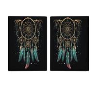 Dark Dream Catcher Passport Holder Fashion Passport Cover Passport Protector Travel Document Organizer ID Card Protector Exquisite Passport Wallet Cover Credit Card Holder