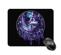 Dark Dream Catcher Purple Wolf Mouse Mat Pad Small Gaming Mousepad Desktop Mousemat 20 * 25cm