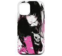 Dark Enchantment: Demon Anime Girl Goth Horror Case for iPhone 12/12 Pro