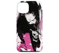 Dark Enchantment: Demon Anime Girl Goth Horror Case for iPhone 13