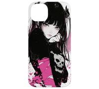 Dark Enchantment: Demon Anime Girl Goth Horror Case for iPhone 14 Plus