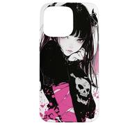 Dark Enchantment: Demon Anime Girl Goth Horror Case for iPhone 15 Pro Max