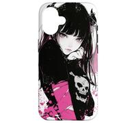 Dark Enchantment: Demon Anime Girl Goth Horror Case for iPhone 16