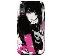 Dark Enchantment: Demon Anime Girl Goth Horror Case for iPhone XR