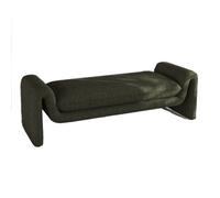 Dark End of Bed Bench - Stylish Middle-Aged Retro Couch for Bedroom, Cloakroom & Living Room - Compact Sofa Stool & Long Bench for nized Spaces