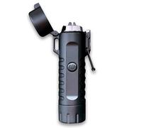 Dark Energy Mini Rechargeable Plasma Flashlight Camping Essentials (Black)