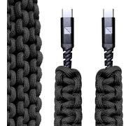 Dark Energy USB-C to USB-C Cable - 3ft Fast Charging Type C Charger, Durable Braided Cable for Phones, Tablets, Laptops, and More- Universal USB Type-C Cable (Black)