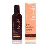 He-Shi Self Tan Express Instant Fake Tan Liquid - Dark Natural Quick Dry Formula with Tropical Smell - Vegan & Cruelty Free - Dark Bronzing Glow (150ml)