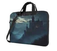 Dark Fantasy Ancient Castle Gloomy Mountain Laptop Bag Laptop Case 15.6 Inch Computer Bags Padded Sleeve Cover For Women Men