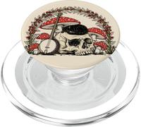Dark Fantasy Banjo Red Mushroom Gothic Woodland Folk Music PopSockets PopGrip for MagSafe