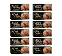 Dark Fantasy Coffee Fills - 75g (Pack of 12) | Coffee Cream-Filled Biscuits | Crispy Outer Layer with Rich Cream Center | Perfect Tea-Time Break Snack | Indulgent Treat for Adults