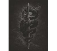 Dark Fantasy Dragon & Sword Composition Notebook - 8.5 x 11, 120 Pages | Gothic Dragon Journal for Writing, Notes, and Creative Work