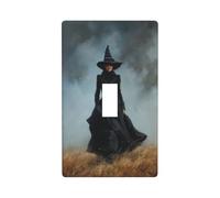 Dark Fantasy Elegant Witch Light Switch Cover Decorative Single Toggle 1 Gang Wall Plate for Kitchen Farmhouse Bedroom Bathroom Art Decor
