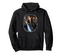 Dark Fantasy Fae, silver, sword, romance, leather, court Pullover Hoodie