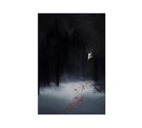 Dark Fantasy Forest Mysterious Creatures Canvas Poster Wall Art Decor Print Picture Paintings for Living Room Bedroom Decoration 08x12inch(20x30cm)