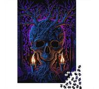 Dark Fantasy Jigsaw Puzzle 1000 Pieces Recycled Paper for Adults Purple NightPuzzle Fun And Challenging Home Activity Great Gift Idea for Festivals 38x26cm/1000pcs