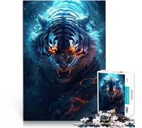 Dark Fantasy Magic Tiger1000 Piece Jigsaw Puzzles for Adults Educational Games DIY Toys is ideal as gifts for the whole family 38x26cm