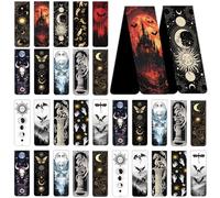 Dark Fantasy Magnetic Bookmarks: 30 Pcs Gothic Witchy Moon Book Mark Clips for Book Lovers, Dark Academia Page Marker for Reading Women Men, Bookish Gifts for Birthday Halloween School Office Supplies