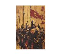 Dark Fantasy Medieval Frontline Knight Art Poster Canvas Poster Wall Art Decor Print Picture Paintings for Living Room Bedroom Decoration 16x24inch(40x60cm)