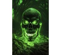 Dark Fantasy Skull Notebook: Lined Journal for Gamers, Metal Fans, Gothic Art Lovers & Fantasy Writers