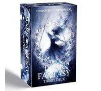 Dark Fantasy Tarot Deck, 78 Gothic Tarot Cards with Guidebook, Tarot Cards for Beginners, Shadow and Light Divination Deck for Self-Discovery, Spiritual Growth, Meditation and Witchcraft Practice