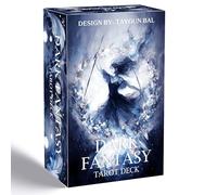 Dark Fantasy Tarot Deck, 78 Gothic Tarot Cards with Guidebook, Tarot Cards for Beginners, Shadow and Light Divination Deck for Self-Discovery, Spiritual Growth, Meditation and Witchcraft Practice