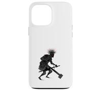 Dark Fantasy Warrior Knight Woodblock Art Armor Case for iPhone 13 Pro Max