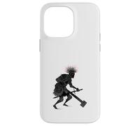 Dark Fantasy Warrior Knight Woodblock Art Armor Case for iPhone 14 Pro Max