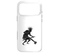Dark Fantasy Warrior Knight Woodblock Art Armor Case for iPhone 17 Pro Max