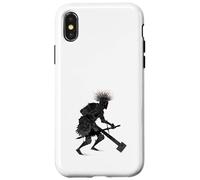 Dark Fantasy Warrior Knight Woodblock Art Armor Case for iPhone X/XS
