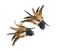 Dark Fashion Down and Trim Wrist Cuffs Halloween Party Wear Necromancer Vampire Costume Add-On Dark Party Arm Accessories