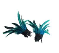 Dark Fashion Down and Trim Wrist Cuffs Halloween Party Wear Necromancer Vampire Costume Add-On Dark Party Arm Accessories