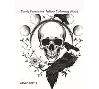 Dark Feminine Tattoo Coloring Book
