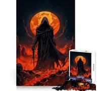 Dark Figure in Hell Jigsaw Puzzles for Teenagers 1000 Piece Logic Train Skill Play Fun Play Evening Game (38x26cm)