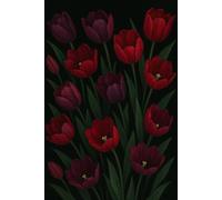 Dark Floral Tulips Notebook: A Moody Floral Notebook Inspired by Deep Colors and Quiet Moments, Elegant Floral journal with Blank Pages for Notes, Journaling, and Creative Writing